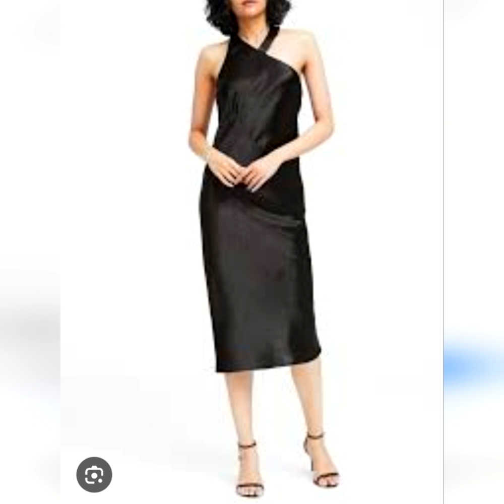 Banana Republic Textured Satin Racerback Dress